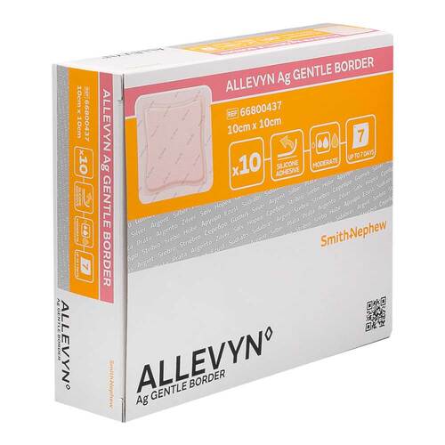 Allevyn Ag Gentle Border 10x10 cm Wundverband - 1