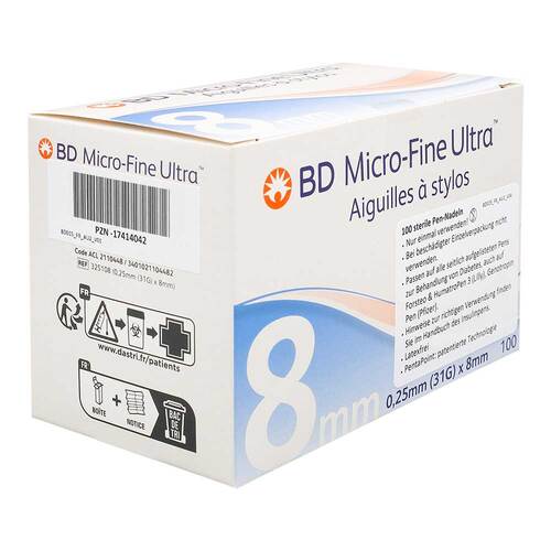 BD Micro-Fine Ultra Pen-Nadeln 0,25x8 mm 31 G - 1