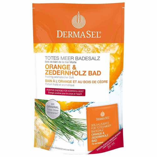 Dermasel Totes Meer Badesalz Orange &amp; Zedernholz - 1