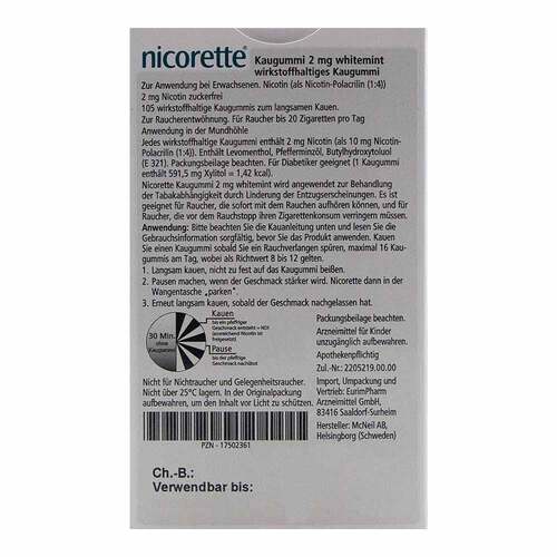 Nicorette Kaugummi 2 mg whitemint - 2