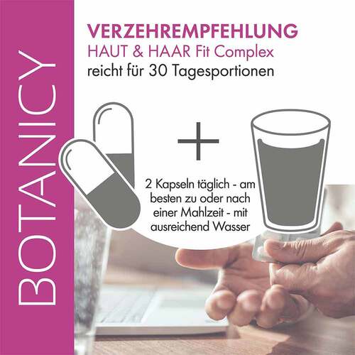 Botanicy Haut &amp; Haar Fit Complex mit Actrisave Kapseln - 3