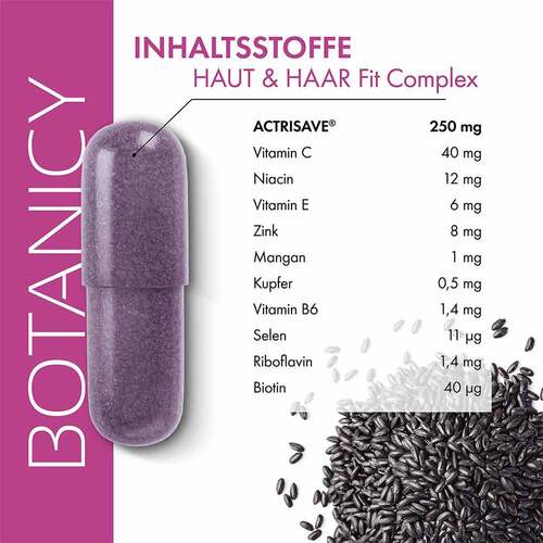 Botanicy Haut &amp; Haar Fit Complex mit Actrisave Kapseln - 4