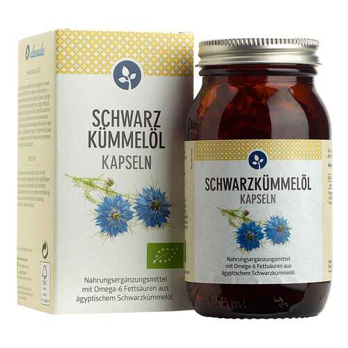 Schwarzk&uuml;mmel&ouml;l 500 mg Kapseln Bio vegan &auml;gypt. - 1