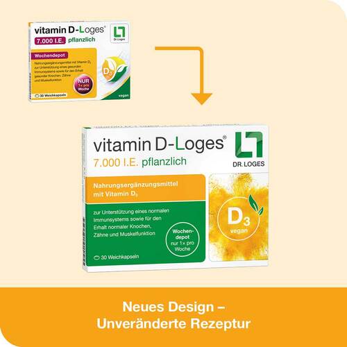 Vitamin D-Loges 7.000 I.E. pflanzlich Wochendepot - 2