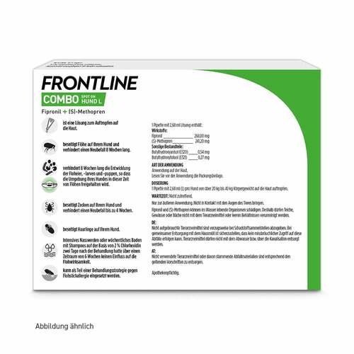 FRONTLINE COMBO® gegen Zecken, Fl&ouml;he bei Hunden L (20-40 kg) - 7