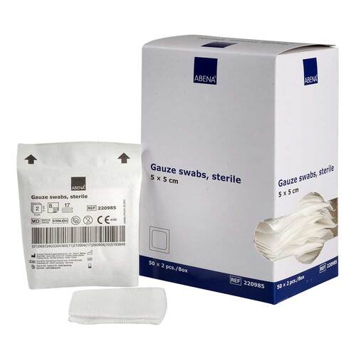 Mullkompressen 5x5 cm steril 8lagig - 1