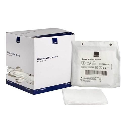 Mullkompressen 10x10 cm steril 8lagig - 1