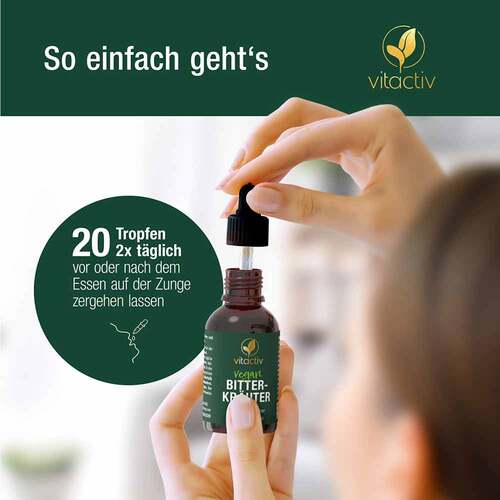 Vitactiv Bitterkr&auml;uter Tropfen ohne Alkohol - 4