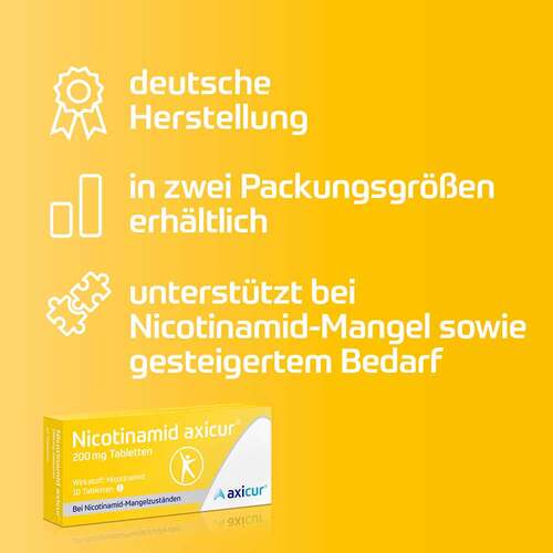 Nicotinamid axicur® 200 mg Tabletten - 5