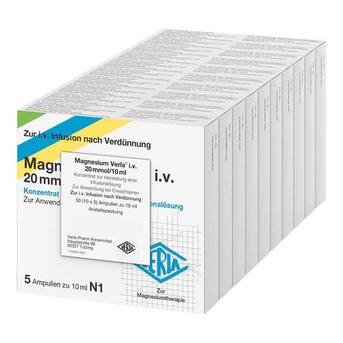 Magnesium Verla i.v. 20 mmol/10 ml K. z. H. einer Infusionslsg - 1
