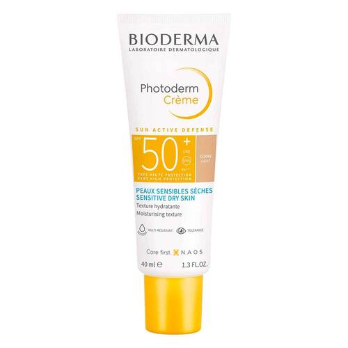 Bioderma Photoderm Creme SPF 50 + hell f&uuml;r trockene, sonnenempfindliche Haut - 1