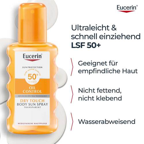 Eucerin Sun Oil Control Body transparent Spray LSF 50 +  - 6