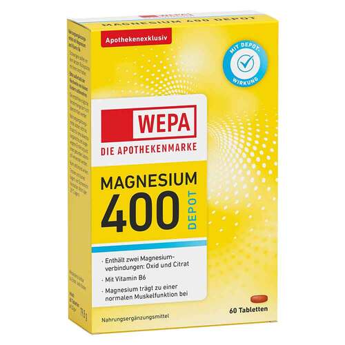 Wepa Magnesium 400 Depot + B6 Tabletten - 1