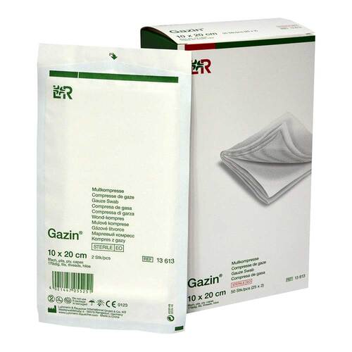 Gazin Mullkomp.10x20 cm steril 8fach - 1