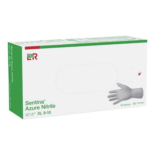 Sentina Azure Nitrile Untersuchungshandschuhe unste.pf XL 9 - 10 - 1