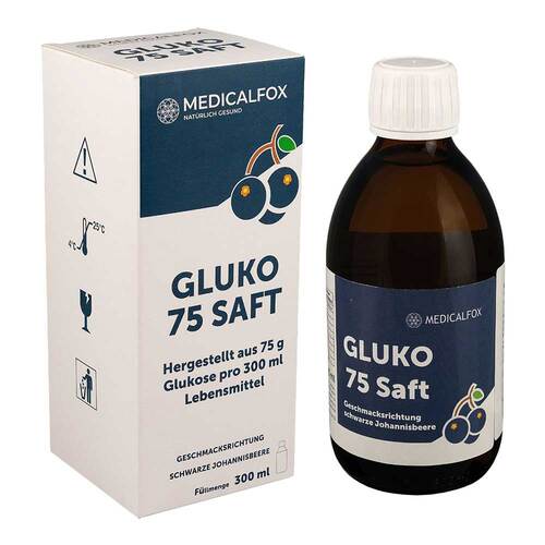 Gluko 75 Saft schwarze Johannisbeere - 1