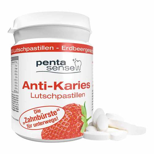 Penta-Sense Anti-Karies Lutschpastillen Erdbeere - 1