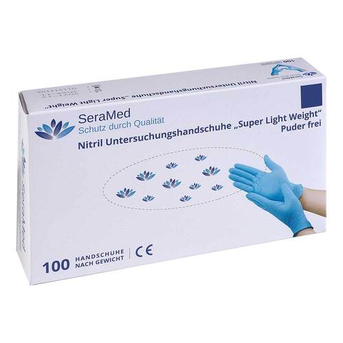 Seramed Nitril Handschuhe puderfrei Gr&ouml;&szlig;e L - 1
