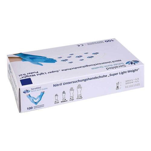 Seramed Nitril Handschuhe puderfrei Gr&ouml;&szlig;e L - 5