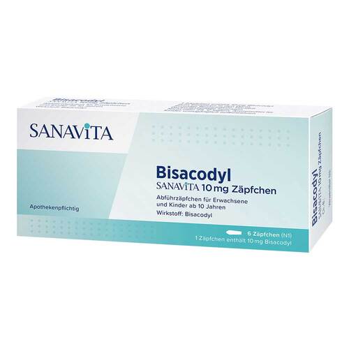 Bisacodyl Sanavita 10 mg Z&auml;pfchen - 1