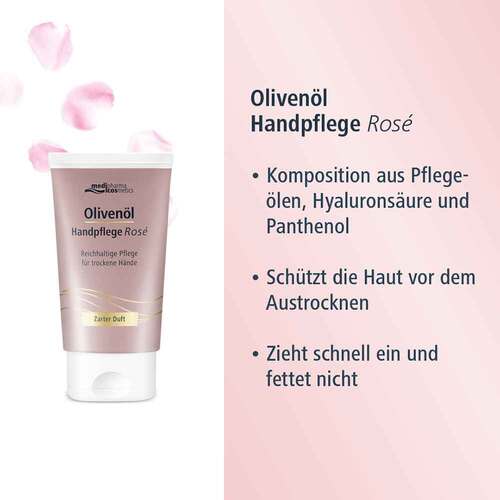 Oliven&ouml;l Handpflegecreme Rose - 3