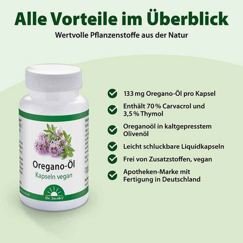 Oregano &Ouml;l Kapseln vegan Dr. Jacobs - 2