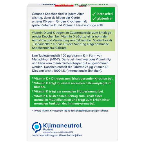 Doppelherz Vitamin K2 + D3 1000 I.E. Tabletten - 2