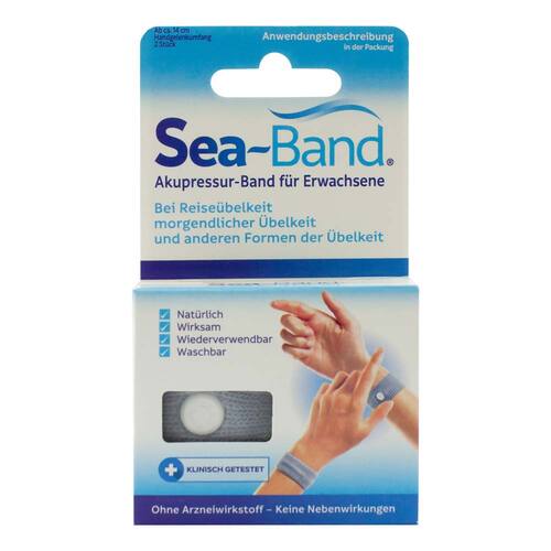 Sea-Band Akupressurband f&uuml;r Erwachsene grau - 1