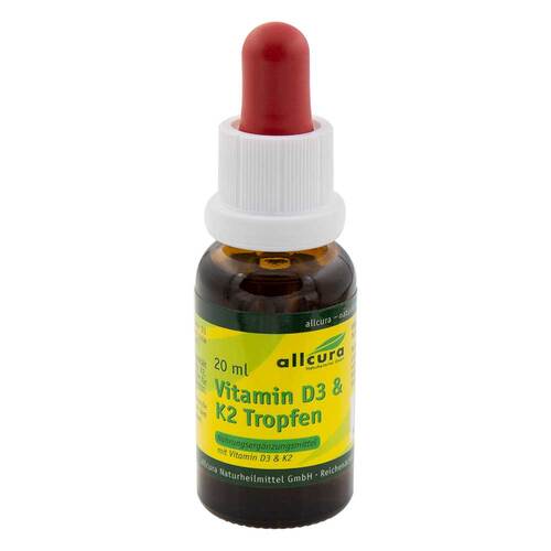 Vitamin D3 &amp; K2 Tropfen 1000 I.E. / 20 µg je Tropfen - 1