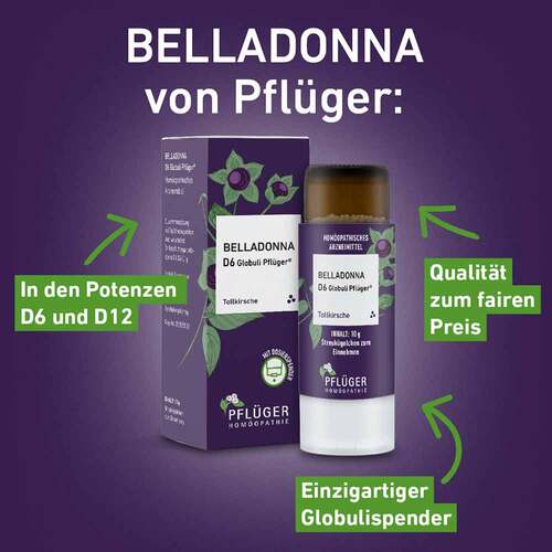 Belladonna D12 Globuli Pfl&uuml;ger Dosierspender - 3