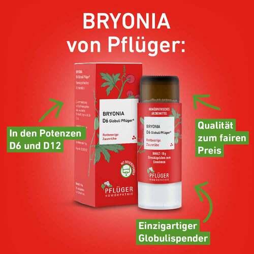 Bryonia D6 Globuli Pfl&uuml;ger Dosierspender - 3