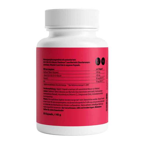 Beta-Glucan 500 mg + Vitamin C &amp; Zink Kapseln - 2