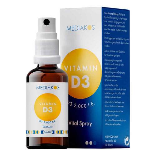 Vitamin D3 2000 I.E. Mediakos Vital Spray - 1