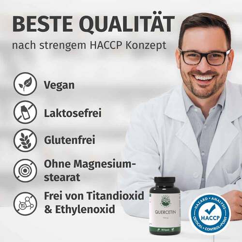 Green Naturals Quercetin 500 mg hochdosiert Kapseln  - 5