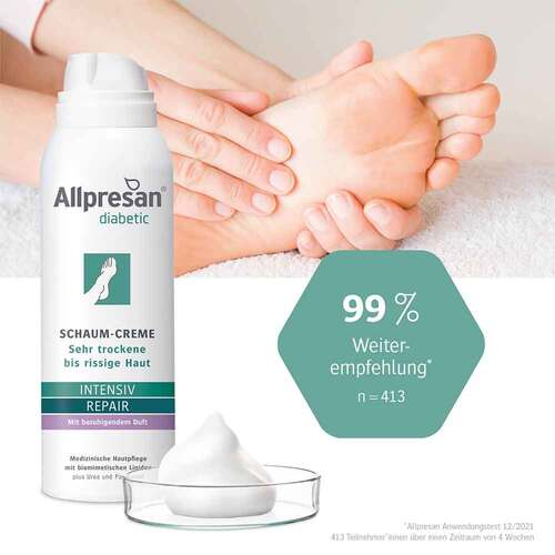 Allpresan diabetic Schaumcreme Repair, Duft - 4