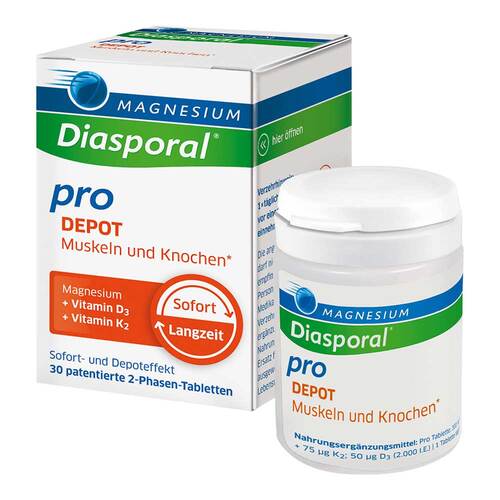 Magnesium Diasporal pro D3 + K2 Depot Muskel + Knochen Tabletten - 1