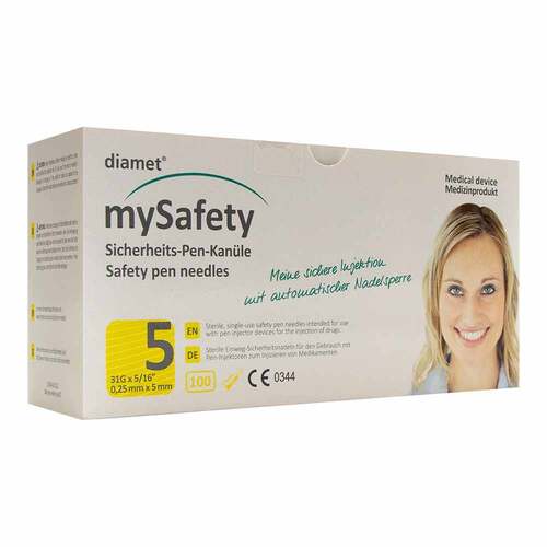 Diamet Mysafety Sicherheits-Pen Kan&uuml;le 31 G 0,25x5 mm - 1