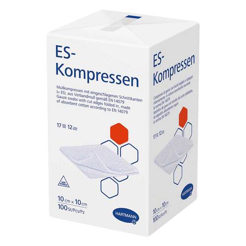 ES-Kompressen unsteril 10x10 cm 12fach - 1