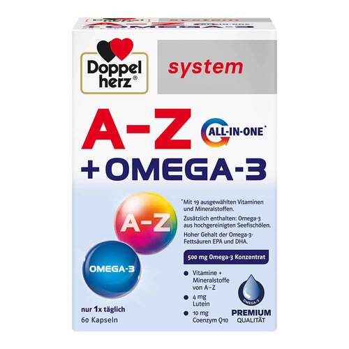 Doppelherz A-Z + Omega-3 all-in-one system Kapseln - 1