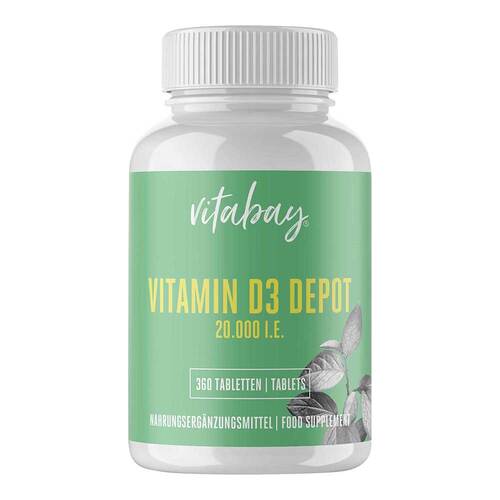 Vitamin D3 Depot 20.000 I.E. Cholecalciferol Tabletten  - 1