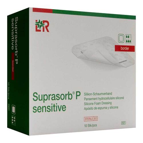 Suprasorb P sensitive PU-Schaumv.border 10x10cm - 1