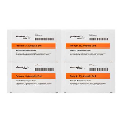 Procain pharmarissano 1% Injektionsl&ouml;sung Ampullen 2 ml - 1