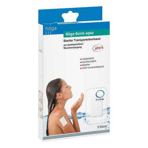 H&ouml;ga-Derm aqua ste.transparent Verband mit Wundauflage 11x16 cm - 1