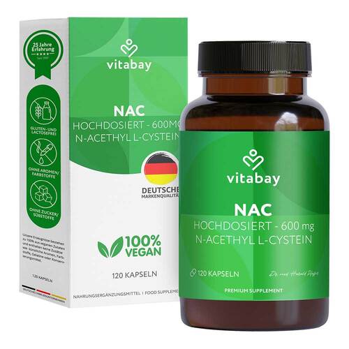 NAC 600 mg N-Acetyl L-Cystein vegan Kapseln - 1