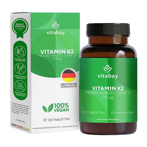 Vitamin K2 100 µg MK-7 vegan Tabletten - 1