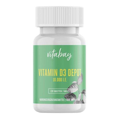 Vitamin D3 Depot 10.000 I.E. Cholecalciferol Tabletten  - 1