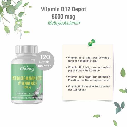 Methylcobalamin Vit.B12 Depot 5000 µg vegan Lut. - 3