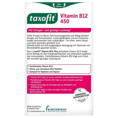 Taxofit Vitamin B12 450 µg Tabletten - 3