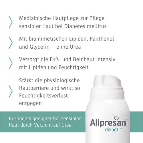 Allpresan diabetic Schaumcreme Sensitive Repair - 3