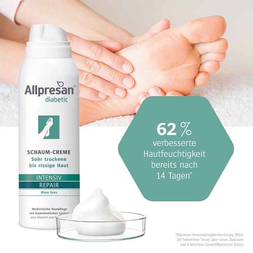 Allpresan diabetic Schaumcreme Sensitive Repair - 4